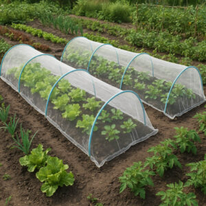 Kit arceaux de jardin avec filet anti-insectes